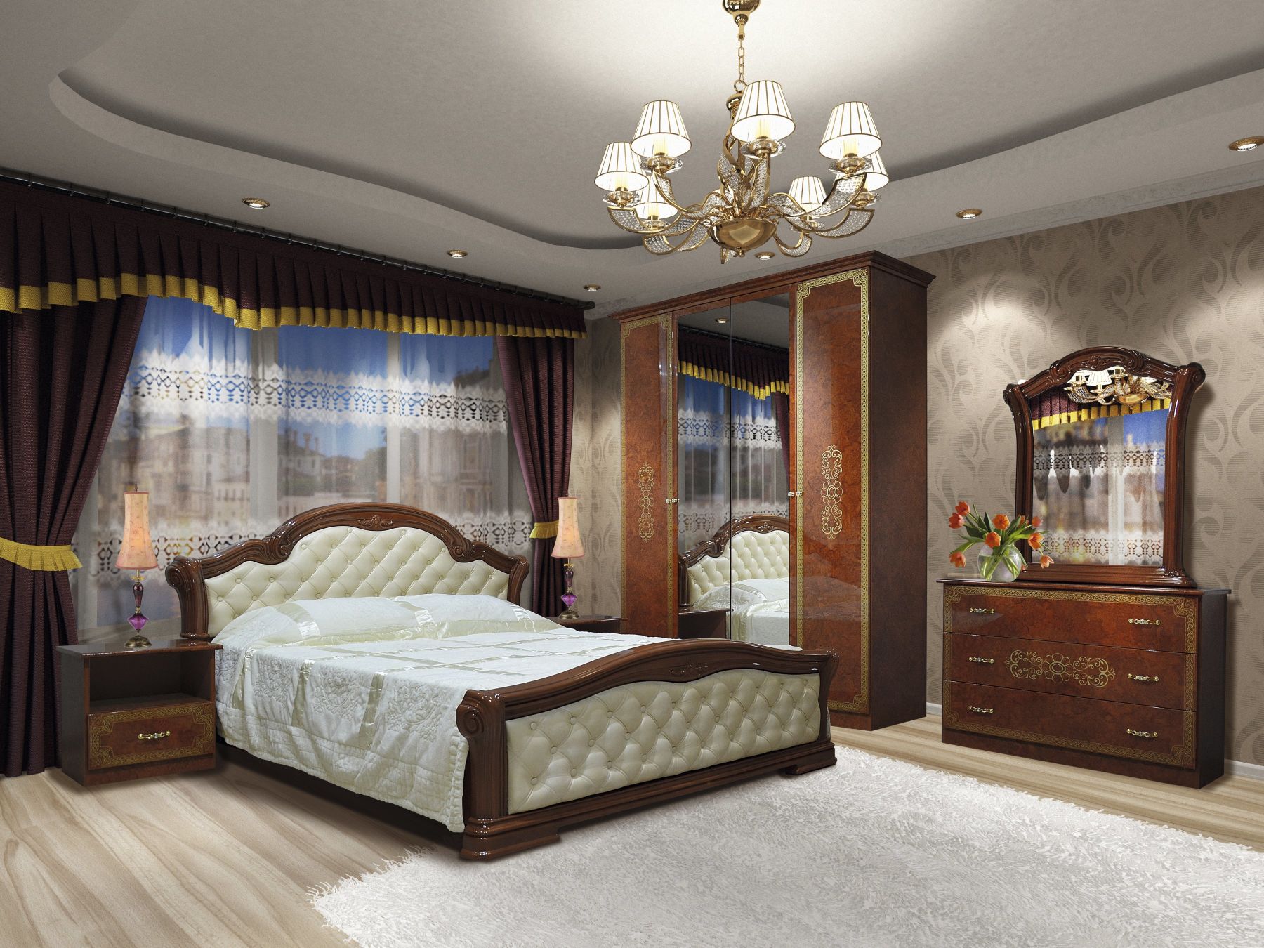 Спальня в стилі бароко
